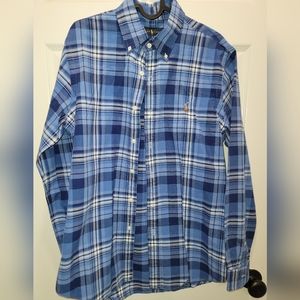 Men's Ralph Lauren blue dress shirt sz Medium